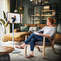 Televisor Inteligente Portátil Inalámbrico Recargable de 21.5 Pulgadas con Android 12, Pantalla Táctil para Uso Doméstico, Accesorio de Pantalla Digital Interactiva