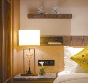 Juegos de muebles de dormitorio de hotel modernos de lujo de cuero genuino melamina MDF madera de roble para Hoteles de 5 estrellas - Product Image 5