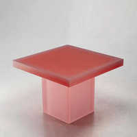 Neues Design Kreativität Rosa Matt Acryl Couch tisch Heimgebrauch Villa Wohnzimmer Acryl Beistell tisch