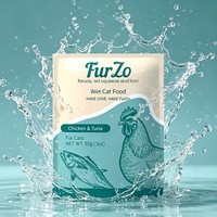 Sachets de friandises pour chats au poulet et au thon, personnalisables, en gros, aliments humides premium pour animaux de compagnie, vente en gros et OEM d'aliments humides pour animaux de compagnie, friandises pour chats