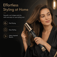 Brosse à air chaud haute vitesse PRITECH 110 000 tr/min 1400 W, séchage rapide, fonction air froid, filtre détachable, cordon rotatif NTC, outil 4 en 1