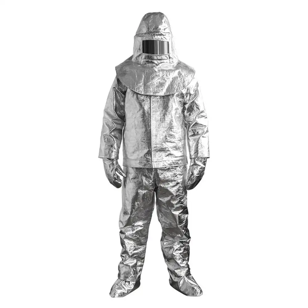 Niufurui roupa à prova de fogo de 1000 graus celsius, alta temperatura anti-queima, proteção de radiação, isolamento, terno aluminado
