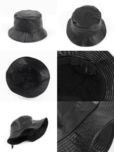 Chapeau Bob en Cuir PU Brillant Style Anglais, Tendance et Polyvalent, Chapeau Seau en Cuir - Product Image 3
