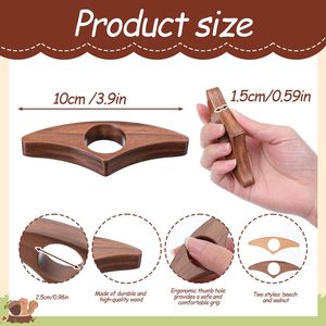 Soporte de madera para libros, volteador de páginas con un solo dedo para leer en la cama - Product Image 3