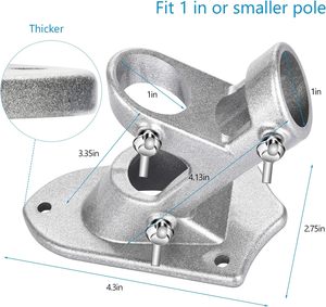 <strong>Flag</strong> Holder <strong>Flag</strong> <strong>Bracket</strong> Heavy Duty House <strong>Flag</strong> Pole Holder <strong>Bracket</strong> Aluminum Mount Stainless Steel <strong>Hardware</strong> - Product Image 4