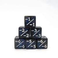 Dés de jeu à six faces en acrylique écologique, motif perle, bicolore, coins carrés, 16 mm +/- – Vente en gros