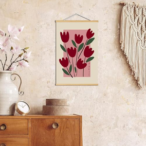 Cadre magnétique pour affiches en bois de noyer, chêne, teck, pour décoration murale, taille personnalisée, logo OEM - Product Image 3
