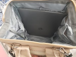 Échantillon gratuit BSCI Logo personnalisé d'usine Sac à dos de voyage pour bébé en néoprène imperméable et solide Organisateur Sacs à couches personnalisables - Product Image 3