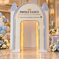Panneau de fond en acrylique blanc pour fête d'anniversaire d'enfants, baby shower, décoration de scène d'événement