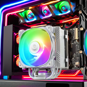 مبرد وحدة المعالجة المركزية زيرو ماستر الجديد بتصميم RGB للألعاب، مروحة تبريد نحاسية 120 مم مع 5 أنابيب حرارية لمعالجات إنتل LGA وإيه إم دي - Product Image 4