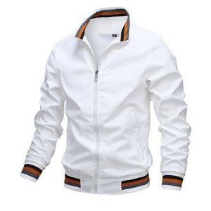 Chaqueta de abrigo larga para hombre al por mayor primavera y otoño cuello levantado Jogging tenis Casual deportes Golf de talla grande prendas de vestir exteriores - Product Image 1