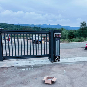 Portes électriques automatiques d'extérieur en aluminium, portes coulissantes de jardin pour villa, parc scolaire industriel, hôpital, porte à revêtement en poudre - Product Image 5