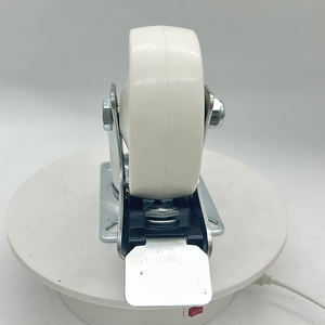 VIMA 4 Polegada TPR e PP Sandwich Swivel <span class=keywords><strong>Caster</strong></span> Wheel Brake Personalizar Direção Castor 200kg Trolley Cart <span class=keywords><strong>Industrial</strong></span> <span class=keywords><strong>Caster</strong></span> - Product Image 4