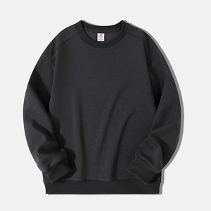 Healy Fall New Arrivals: Sudadera de cuello redondo de color sólido de algodón <span class=keywords><strong>DiSan</strong></span> de 320g con ajuste relajado y puños acanalados (stock listo) - Product Image 3