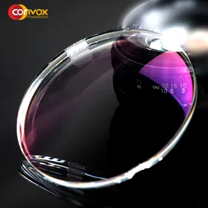 CONVOX-lente óptica de policarbonato para gafas, lente de corte azul, fabricante chino, Joint Venture coreano, salida, 1,59 Uds.