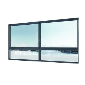 Modern Design Sliding Window with Hanging Curtain Feature