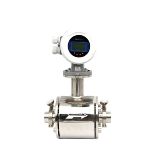 Gaimc gmf200 vệ sinh kỹ thuật số PTFE đo lưu lượng chất lỏng LCD hiển thị chủ đề kết nối OEM sữa điện từ đo lưu lượng - Product Image 1