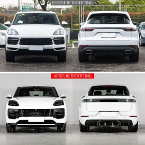 Kit de carrosserie pour Cayenne Turbo GT 2018-2023, en matériau PP, avec pare-chocs avant, phares LED, hayon, modification de la carrosserie, 2024 - Product Image 2