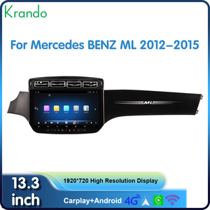 Krando 13.3 "xe đơn vị đứng đầu cho Benz <span class=keywords><strong>ml</strong></span> w166 GL x166 2012 - 2015 xe đài phát thanh GPS không dây Carplay Navigation nâng cấp để GLS 2024 - Product Image 3