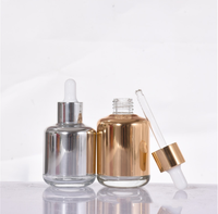 Emballage d'huiles essentielles de luxe, flacon compte-gouttes en verre pour sérum pour les yeux cosmétique, 20 ml, 30 ml, 40 ml, 50 ml, 60 ml