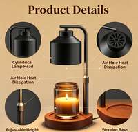 Lampe chauffe-bougie avec minuterie, décoration d'intérieur, cadeaux d'anniversaire pour femmes