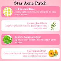 Patchs anti-acné hydrocolloïdes personnalisés en forme de cœur pour le soin des imperfections cutanées