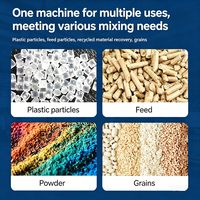 Mélangeur vertical à vis en acier inoxydable industriel à capacité personnalisée pour le mélange de poudres en vrac, de granulés et de matériaux chimiques