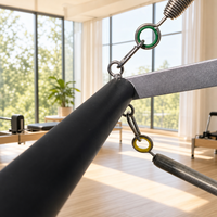 Tour de Pilates demi-trapèze avec planche à ressorts et système de poulies à cordes pour studio, yoga et domicile