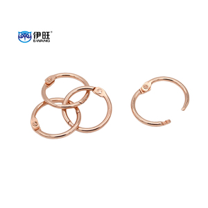 EWANG 1 Inch Rose Gold Loose Leaf Book <b>Rings</b> for Binding Index Cards School Notebook - Product Image 2