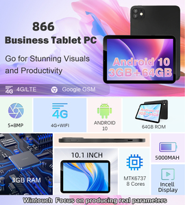 Nueva Tablet Android 10 <span class=keywords><strong>de</strong></span> 10 Pulgadas, Octa Core, 3GB RAM, 64GB ROM, Pantalla 1280x800, para Negocios y Entretenimiento - Product Image 3