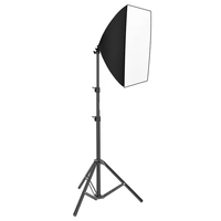 Kit d'éclairage photo et vidéo pour studio, boîte à lumière douce 50x70cm, éclairage LED avec trépied de 2,1m pour la photographie professionnelle