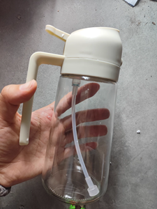 Botella de aceite de vidrio transparente de doble uso con boquilla de alta presión y diseño de pulverización a presión, apta para uso doméstico en la cocina, segura para alimentos y fiestas. - Product Image 5