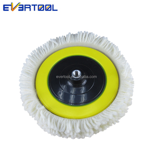 Tampon de polissage en laine EVERTOOL tampon de polissage lourd en laine rotative douce chamois torsadé 100% tampon de coupe en laine - Product Image 1