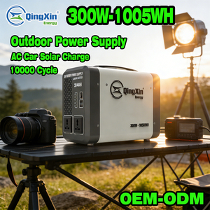 QingXinEnergy OPS3001 300W 1000WH สถานีไฟฟ้าพกพา แบตเตอรี่ลิเธียมไอออน MPPT ไฟฉาย สำหรับใช้ในบ้าน นอกบ้าน ตั้งแคมป์ คลื่นไซน์บริสุทธิ์ - Product Image 5