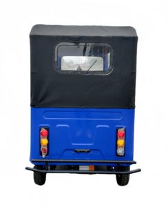 Motocicleta Eléctrica de 3 Ruedas para Adultos, Mototaxi con Cabina, Triciclo TVS Tuktuk, 1000W de Potencia, 3 Asientos para Pasajeros, Carrocería Cerrada - Product Image 4