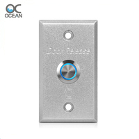 In lega di alluminio porta pulsante di rilascio per il controllo di accesso con indicatore LED