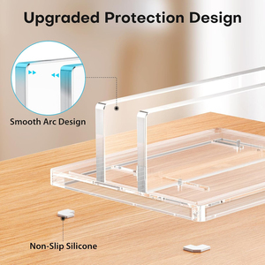 Support vertical réglable pour ordinateur portable et tablette avec refroidissement intégré, optimiseur de station de travail pour MacBook Pro Air - Product Image 2