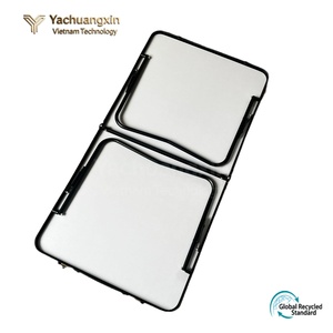 Mesa Plegable para Acampar con Superficie de Imitación Madera, Portátil y Ligera para Exteriores - Product Image 4