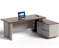 Bureau de direction modulaire en bois massif, durable et luxueux, pour directeur et PDG, design moderne pour usage scolaire