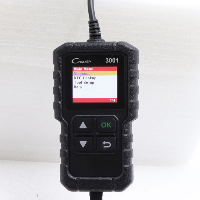 OBD II 3001 Universal Car Diagnostic Tool with 2.8 Inch Color Screen 1 Year Warranty-Read & Clear Error Codes