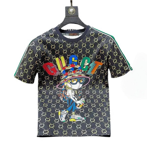 Marque de luxe personnalisée été plage voyage à manches courtes pour hommes 100% coton lâche blanc extérieur décontracté GU <span class=keywords><strong>CCI</strong></span> T-SHIRT - Product Image 4