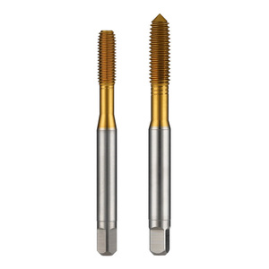 Tarauds métriques HSSE ST2 ST2.5 ST3 ST4 ST5 ST6 ST8 ST10 pour extrusion, plaqués titane, à filetage à froid pour métaux - Product Image 1