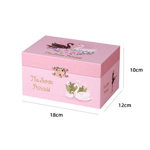 Caja de Música de Papel con Diseño de Cisnes, Ecológica, en Blanco y Negro, con Manivela, Canciones Personalizadas para Aniversario, Decoración del Hogar - Product Image 3