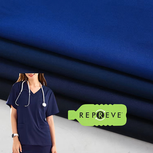 Đồ y tế nữ bác sĩ kiểu OEM, bán buôn, may đo, áo scrub ngắn tay cổ V, chất liệu vải dành cho đồng phục y tế, áo và quần - Product Image 1