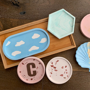 Khuôn silicon làm coaster hình tròn, vuông & lục giác tự làm, khuôn đúc nhựa bóng cho dụng cụ làm bánh - Product Image 3