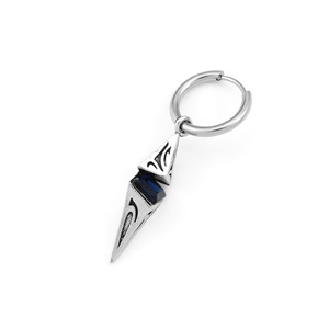 Boucles d'oreilles pendantes unisexes plaquées argent, design étoile rétro, style simple et tendance, vente en gros de bijoux 2026 - Product Image 6