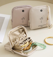 Sac de rangement pour bijoux Haoxuan haut de gamme, exquis, pour pendentifs en cristal, bracelets, objets de collection, fermeture éclair portable