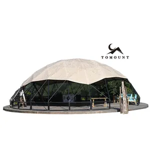 6m 10m 15m 30m tenda a cupola ristorante casa prefabbricata Glamping cupola geodetica Geodesicos casa all'aperto tenda Glamping cupola