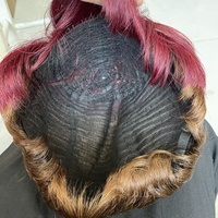 Perruques brésiliennes pour femmes en gros, coupe pixie T1b/350 #   Cheveux naturels lisses sans dentelle