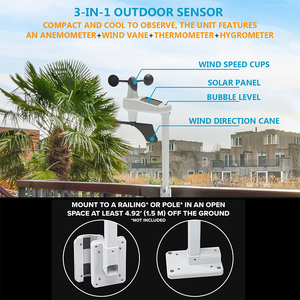 Station météo sans fil Tuya Wifi, thermomètre numérique professionnel pour la maison, transmetteur de température, hygromètre - Product Image 3